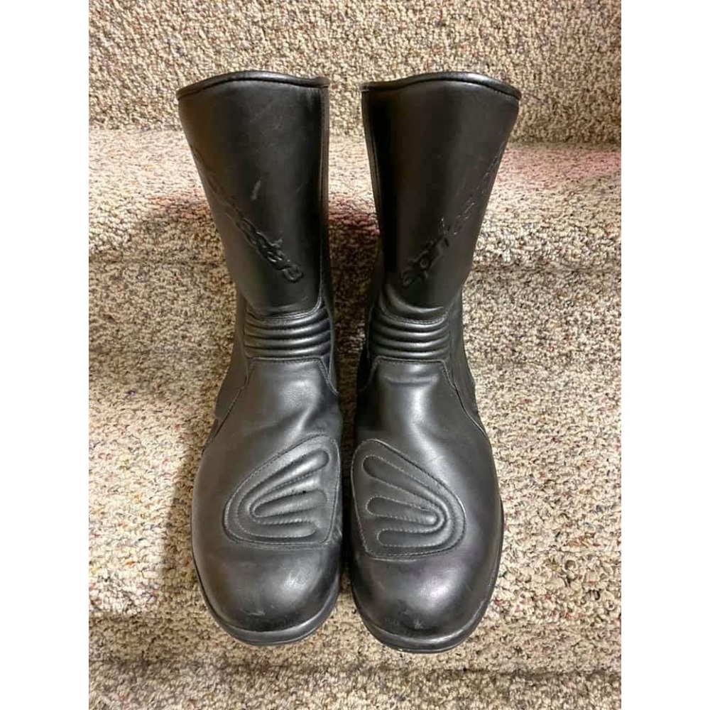 Alpine Stars Racing Ahead Motorcycle Boots Size 13.5 GoreTex and Leather